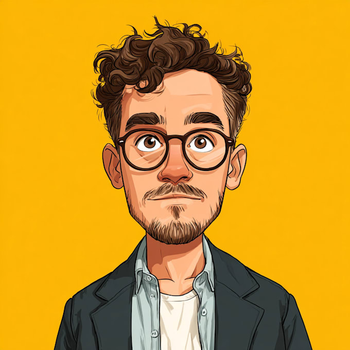 create funny avatar big head cartoon caricature