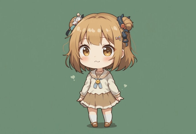 draw your character in adorable chibi anime style