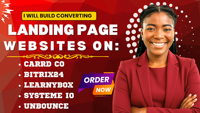 do learnybox carrd co bitrix24 unbounce systeme io website landing page design