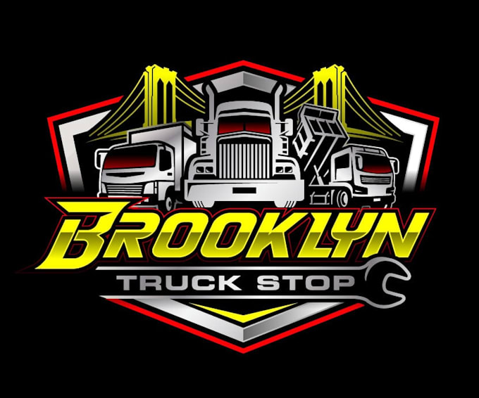 design graceful truck stop logo