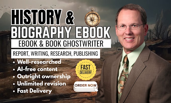 be your ebook ghostwriter, history articles, biography, memoir writer