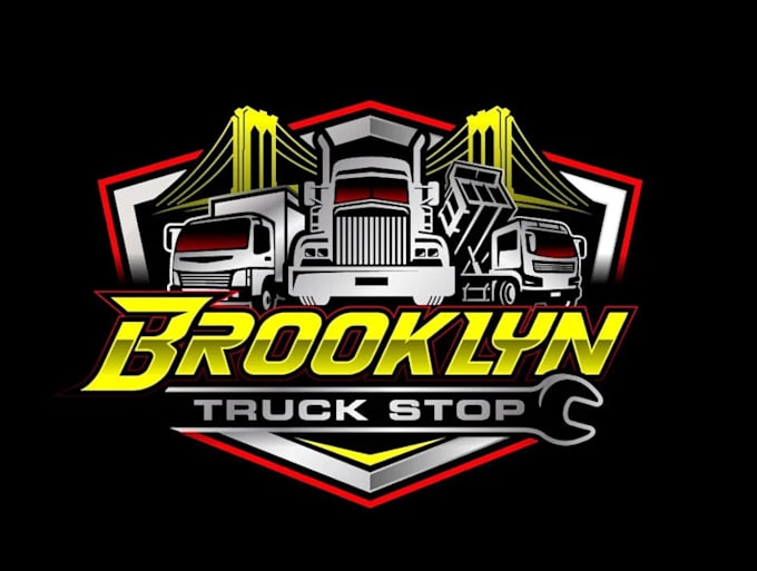 design graceful truck stop logo