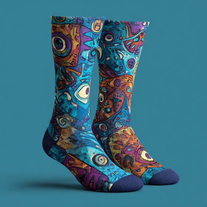 create beautiful socks design