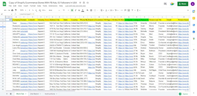 lead generation email list data collection and business leads