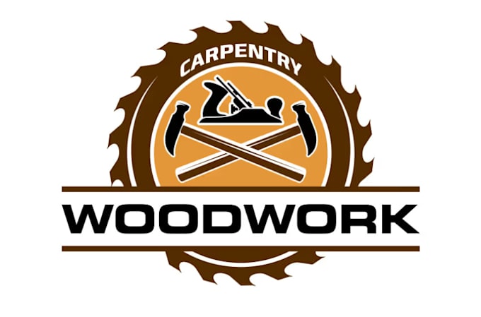make woodwork and carpentry logo design