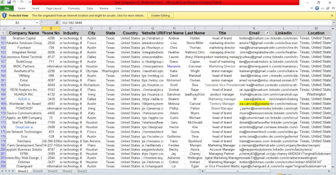 extract emails, b2b database, and prospect contact