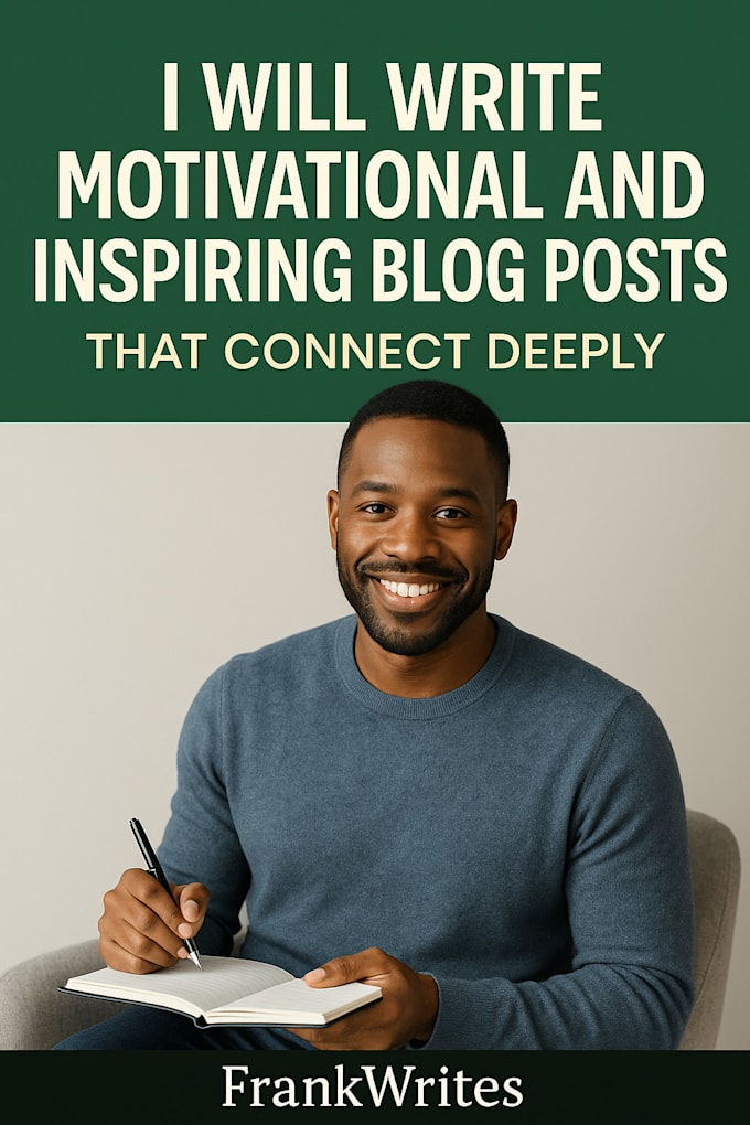 Eine motivierende und inspirierende blogpost verfassen, die tief verbindet