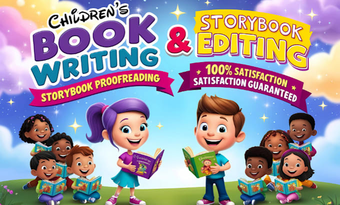 write, edit and proofread children book kids book developmental editor