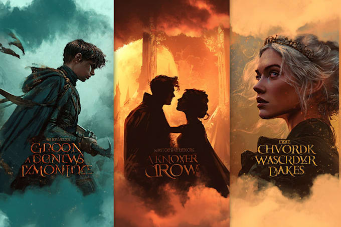 design fantasy, romance and sci fi book covers