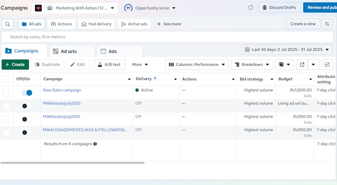 manage meta ads campaign
