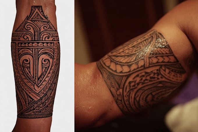 design a polynesian maori tribal tattoo