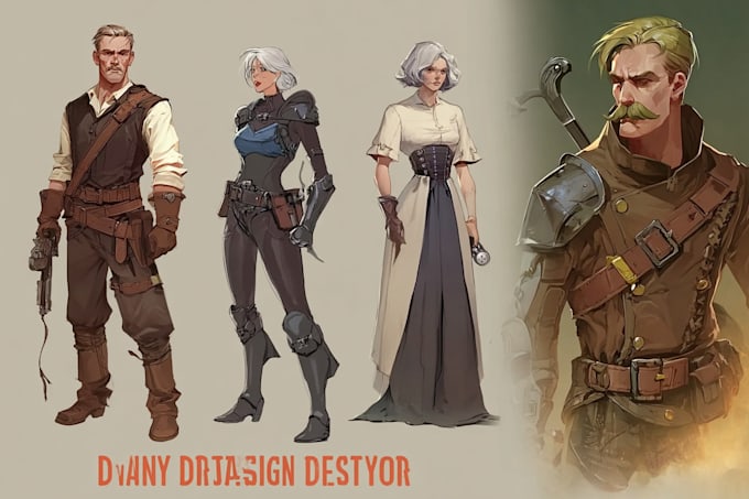 draw your dnd character illustrations or concept art
