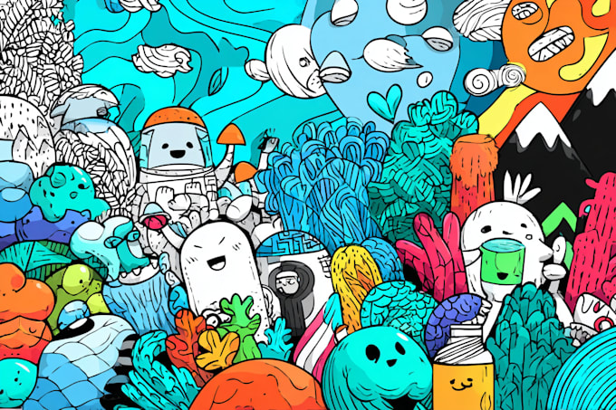 create doodle illustration for any project
