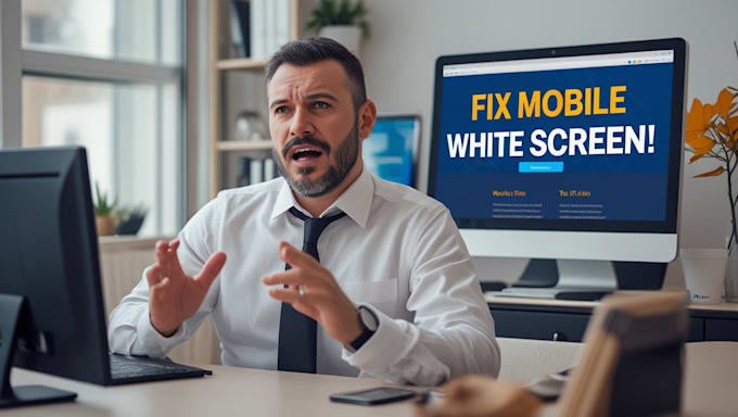 fix mobile or tablet white screen issue on your website