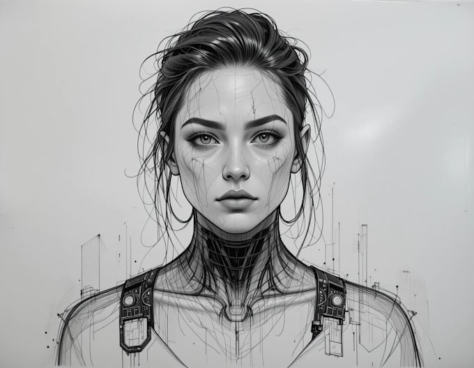 create a cyberpunk portrait
