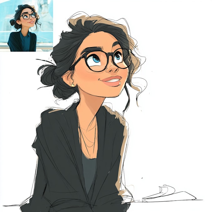 do a cartoon portrait