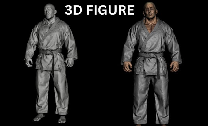 sculpt 3d action figures, toys, miniature characters for 3d printing