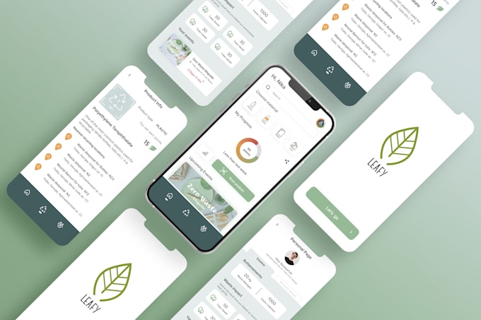 design a modern mobile app for ios and android