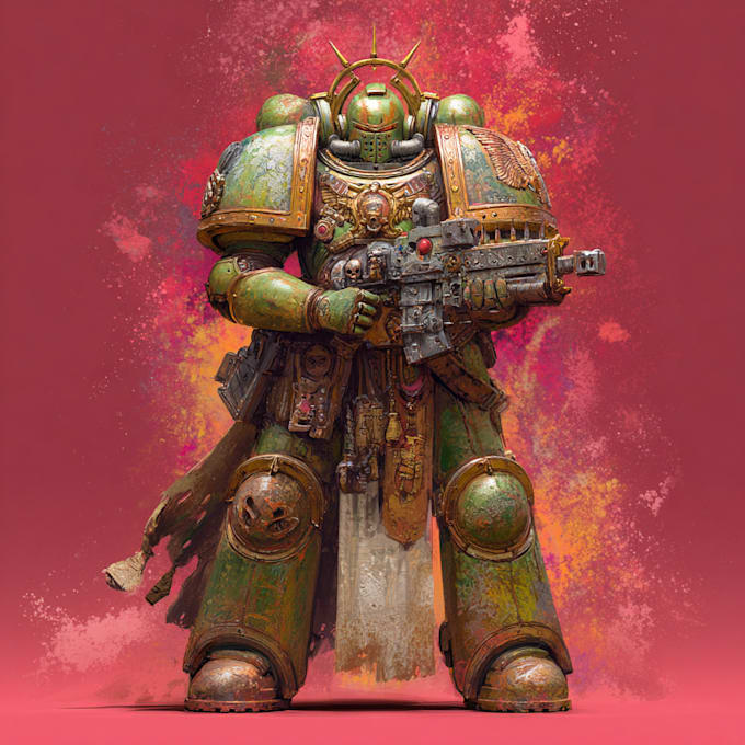 create a warhammer 40k character art