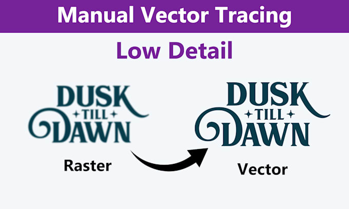 manually convert your raster logo, icon, artwork to vector