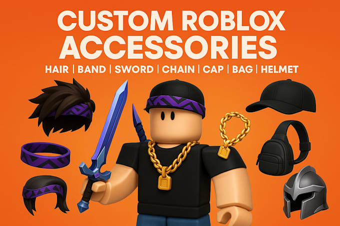 design unique roblox accessories with custom 3d details