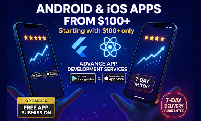 do mobile app development android app ios app as a flutter mobile app developer