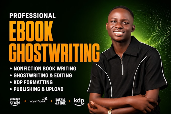 do amazon kdp book publishing non fiction ebook ghostwriter book writer editing