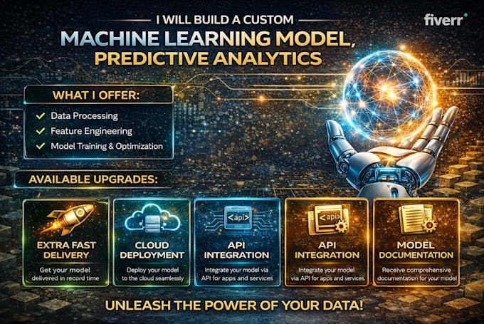 build a custom machine learning model, predictive analytics