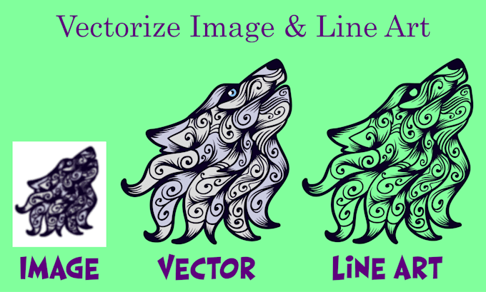 manual vector tracing, image or logo convert to vector in express