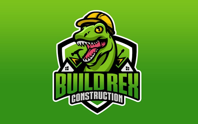 design custom high quality dinosaur logo with 12 hrs