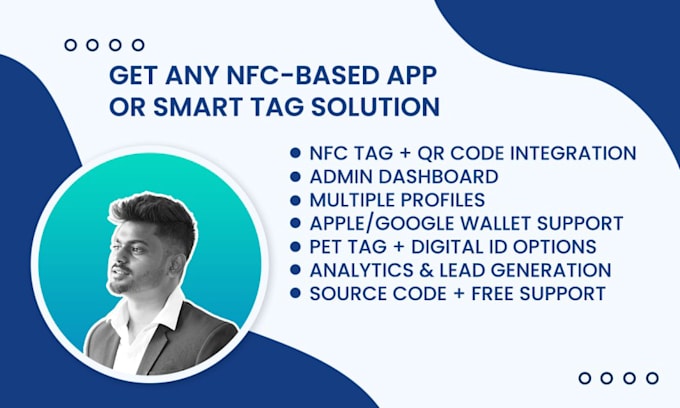build custom nfc digital business card, smart tag web app