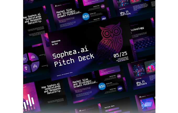 creative design a pitch deck powerpoint presentation