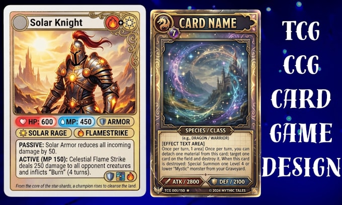 design trading card game template tcg card frame card back sports card tuck box