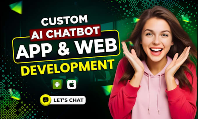 develop custome ai mobile app or ai website, ai saas app ai chatbot, ai software