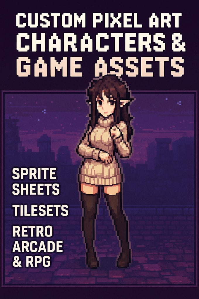 Concevoir des éléments de jeu en pixel art pour arcade, ensemble de ...
