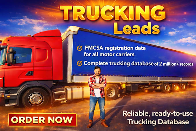 provide fresh trucking insurance leads from fmcsa carrier database