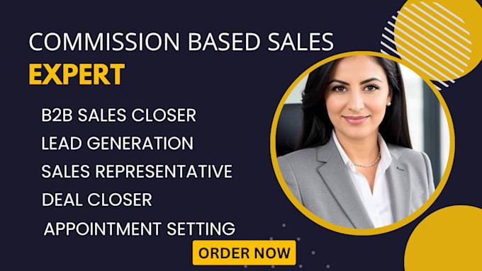 be commission based sales closer b2b online sales representative sales leads