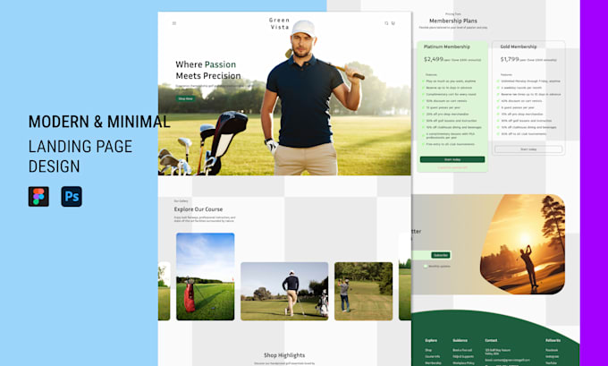 Clean professional web landing page ui ux design figma by Uiux_foysal ...