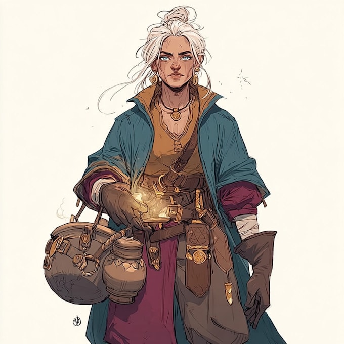 Make your dnd character art or character design by Moxypus | Fiverr