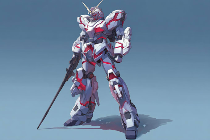 illustration and concept mecha, gundam