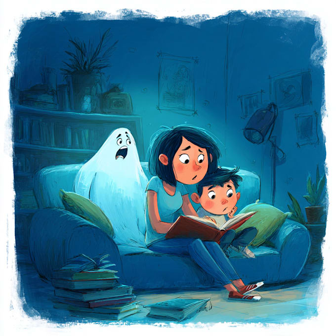 comic script children illustration, kid picture book, children book ghost writer