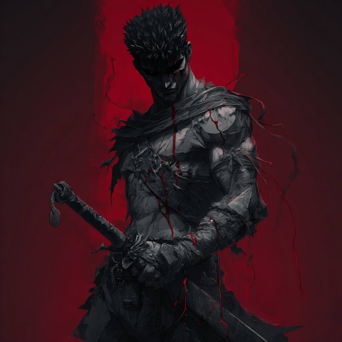 draw your character to berserk art style