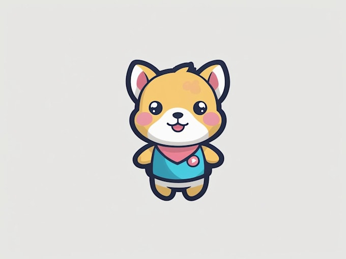 design cute custom anime chibi mascot logo