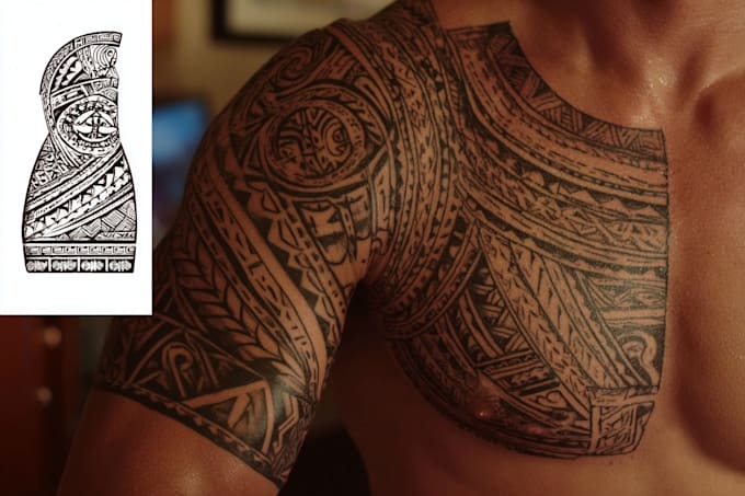 design a polynesian maori tribal tattoo