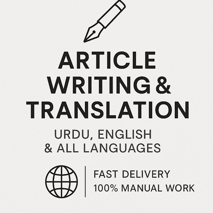 translation all language and article writting