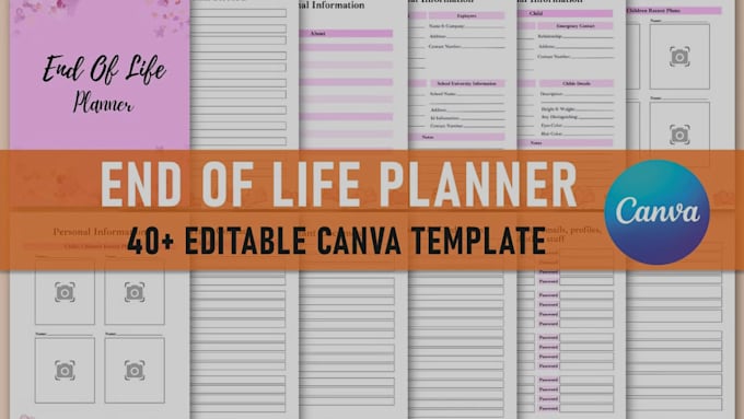 Design custom printable, editable planner, workbook, worksheet, journal ...