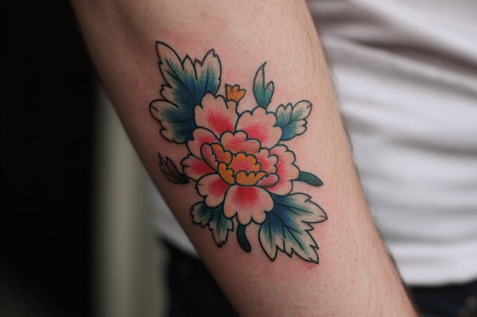 custom a watercolor tattoo design
