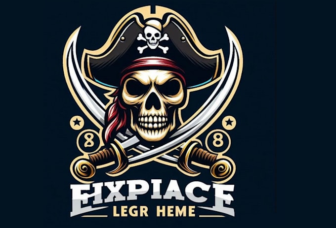 create high quality skull pirate logo with express delivery