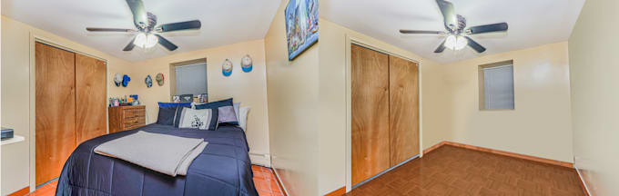 declutter, remove unwanted objects for better sale