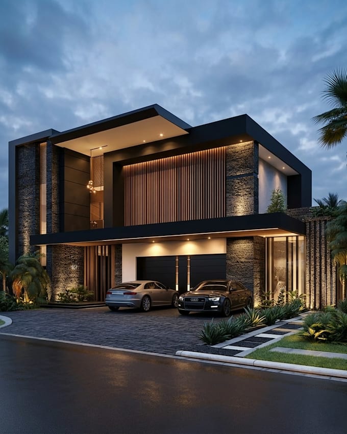 do 3d house exterior design, interior design, 3d commercial rendering